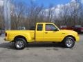 Chrome Yellow 2001 Ford Ranger Edge SuperCab 4x4 Exterior