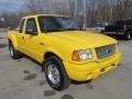 Chrome Yellow 2001 Ford Ranger Edge SuperCab 4x4 Exterior