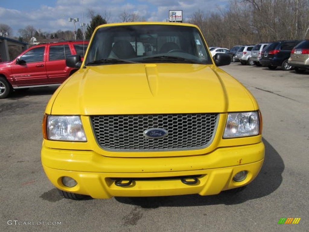 2001 Ranger Edge SuperCab 4x4 - Chrome Yellow / Dark Graphite photo #6
