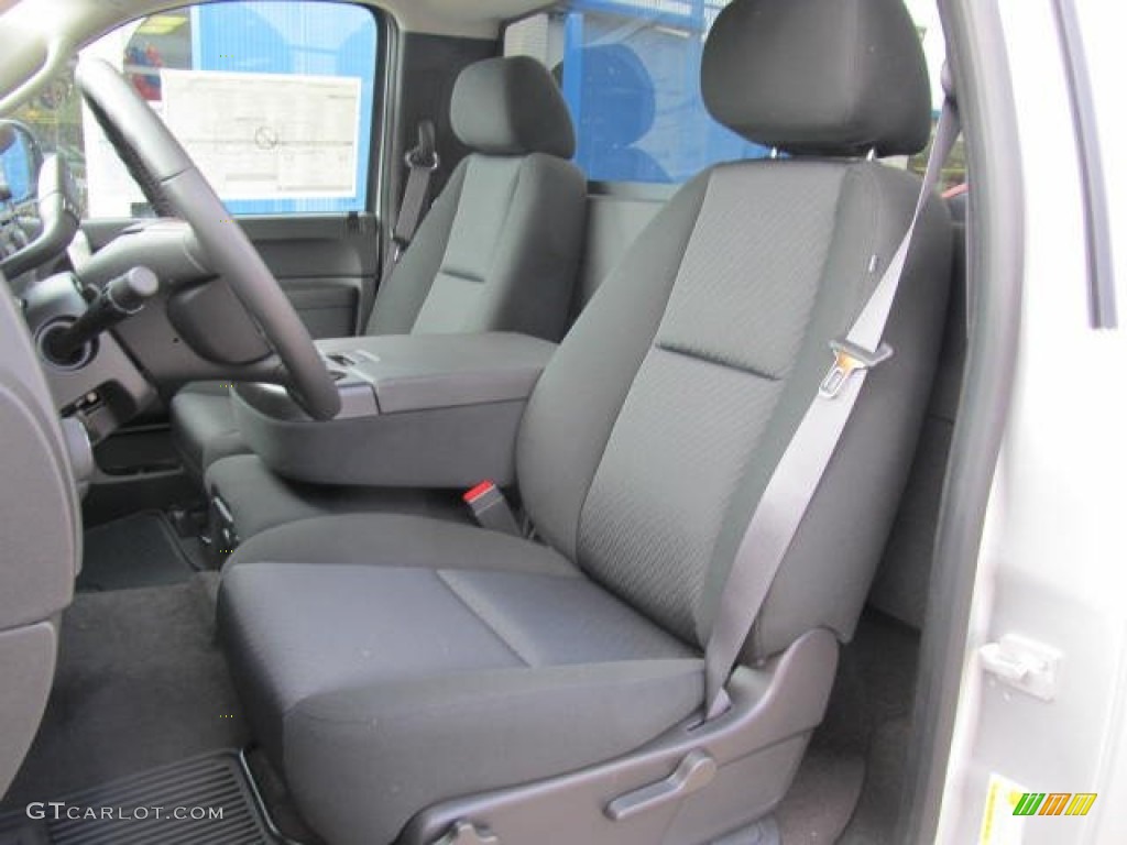 Ebony Interior 2012 Chevrolet Silverado 1500 LT Regular Cab 4x4 Photo #61124069