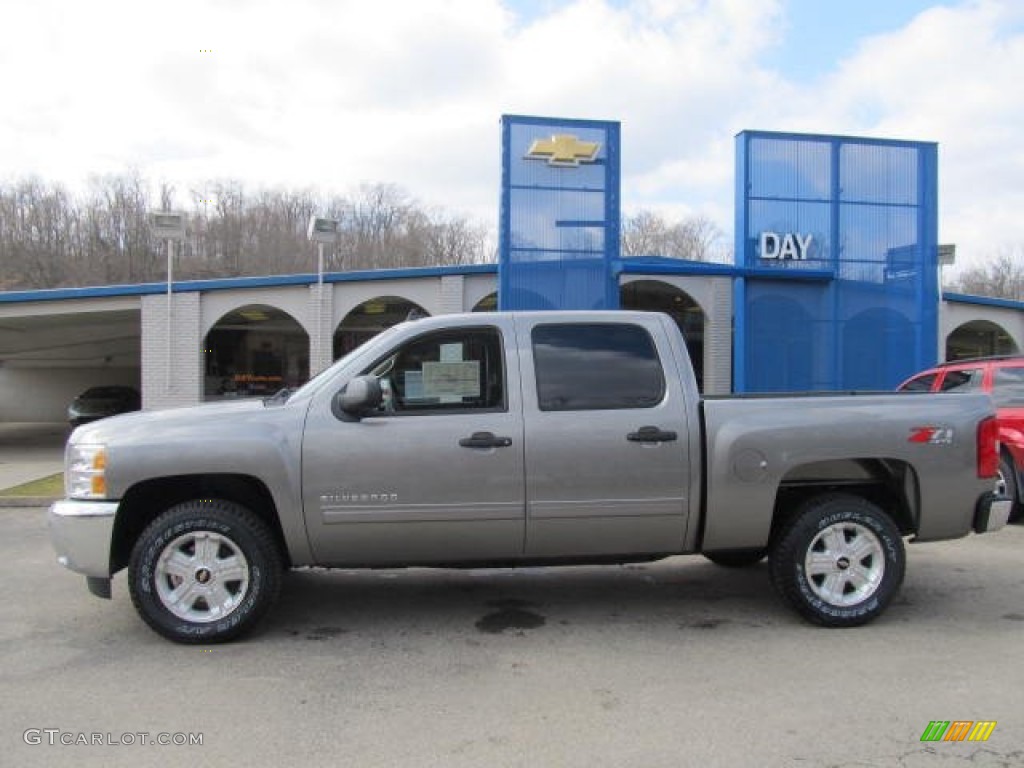 2012 Silverado 1500 LT Crew Cab 4x4 - Mocha Steel Metallic / Ebony photo #2