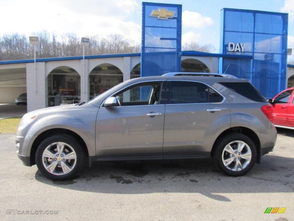 2012 Equinox LTZ AWD - Graystone Metallic / Light Titanium/Jet Black photo #2