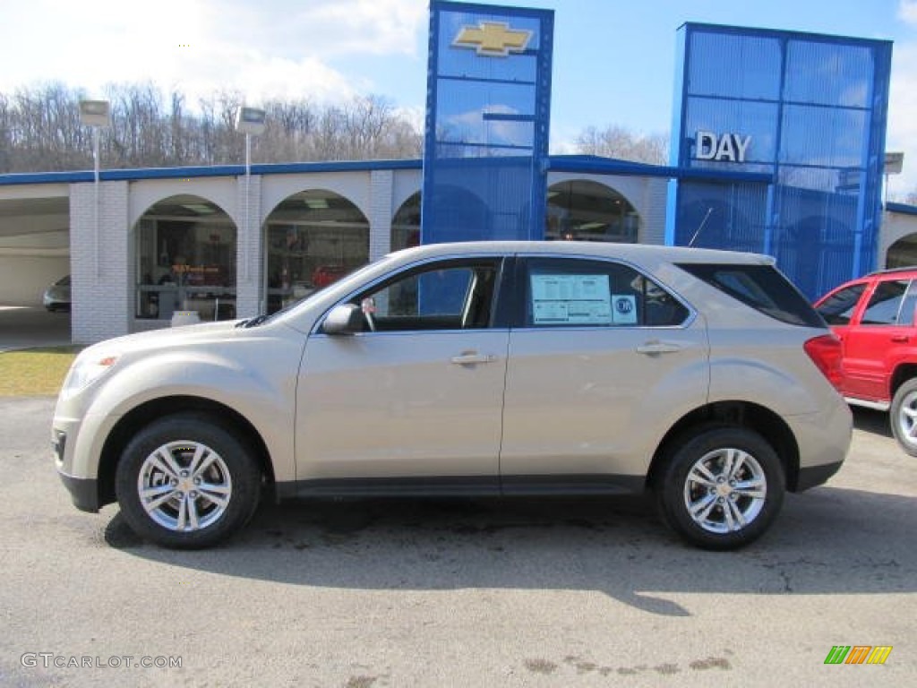 2012 Equinox LS AWD - Gold Mist Metallic / Jet Black photo #2