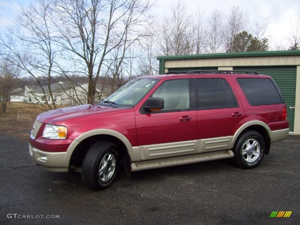 2005 Expedition Eddie Bauer 4x4 - Redfire Metallic / Medium Parchment photo #1