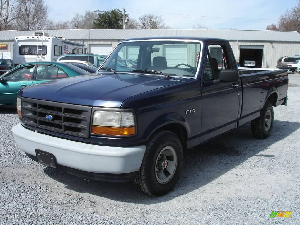 1994 Royal Blue Metallic Ford F150 Xl Regular Cab 6098901 Gtcarlot Com Car Color Galleries