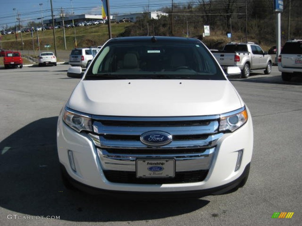 2012 Edge SEL AWD - White Platinum Metallic Tri-Coat / Medium Light Stone photo #3