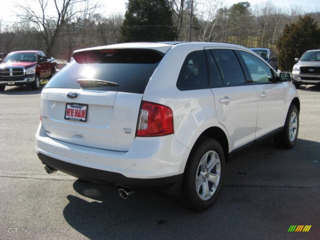 2012 Edge SEL AWD - White Platinum Metallic Tri-Coat / Medium Light Stone photo #6