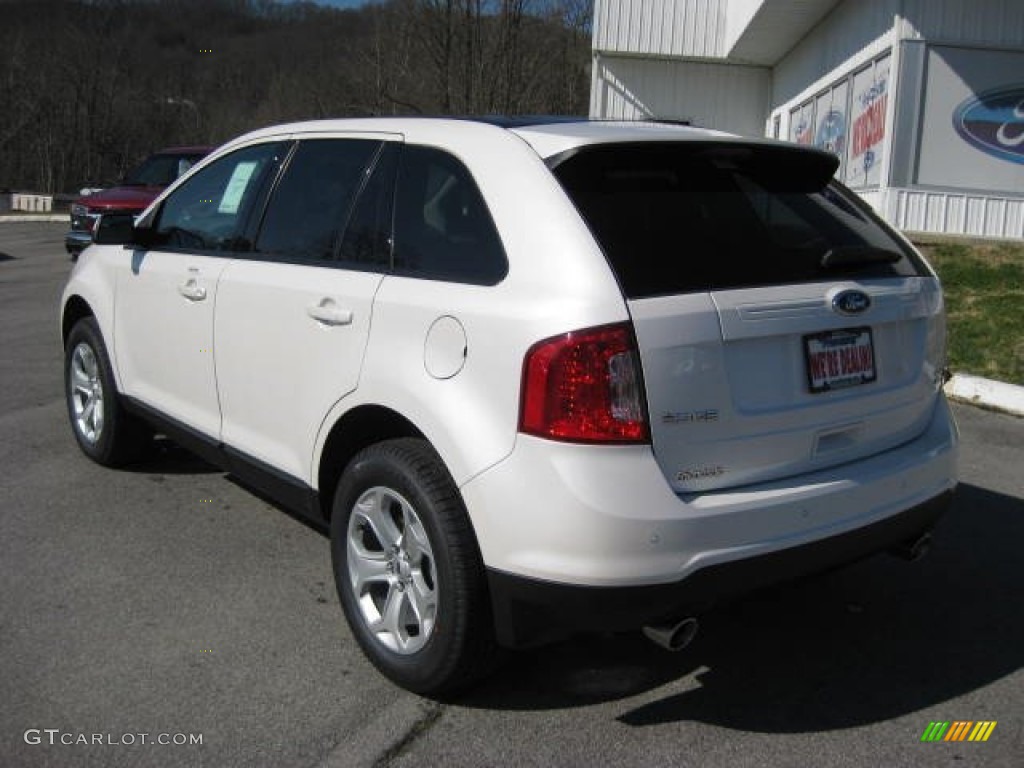 2012 Edge SEL AWD - White Platinum Metallic Tri-Coat / Medium Light Stone photo #8