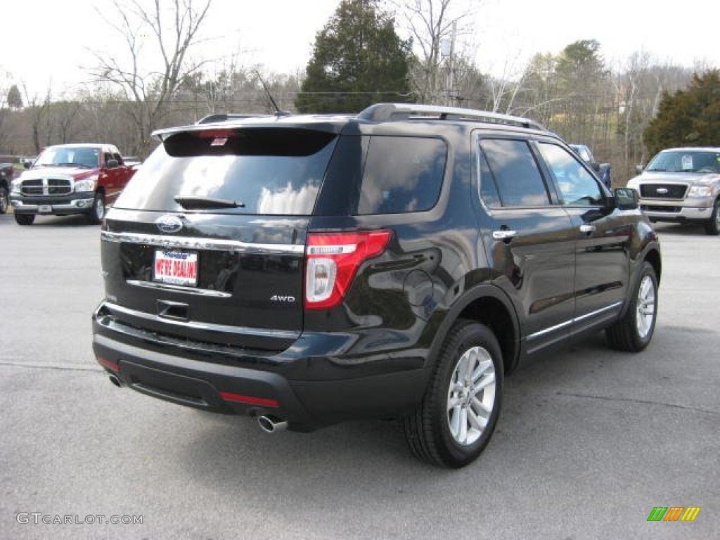 2012 Explorer XLT 4WD - Black / Charcoal Black photo #6