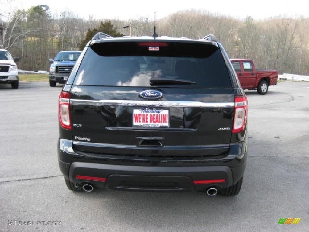 2012 Explorer XLT 4WD - Black / Charcoal Black photo #7