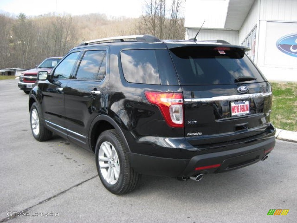 2012 Explorer XLT 4WD - Black / Charcoal Black photo #8