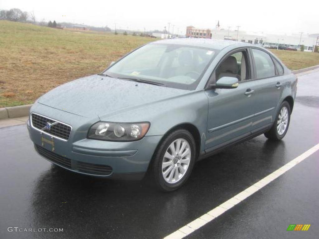 2005 S40 2.4i - Mistral Green Metallic / Taupe/Light Taupe photo #1