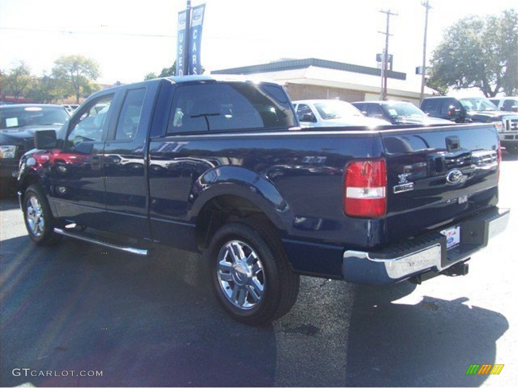 2008 F150 XLT SuperCab - Dark Blue Pearl Metallic / Medium/Dark Flint photo #5