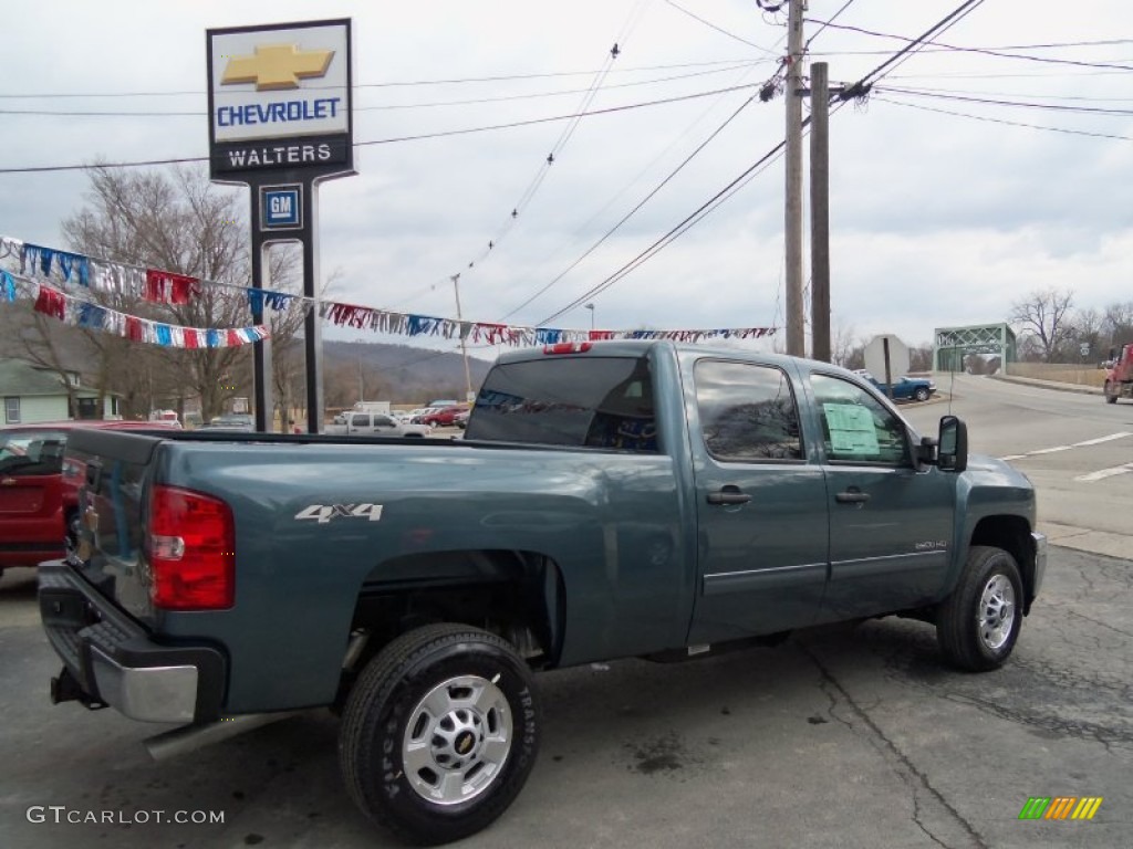 2012 Silverado 2500HD LT Crew Cab 4x4 - Blue Granite Metallic / Ebony photo #5