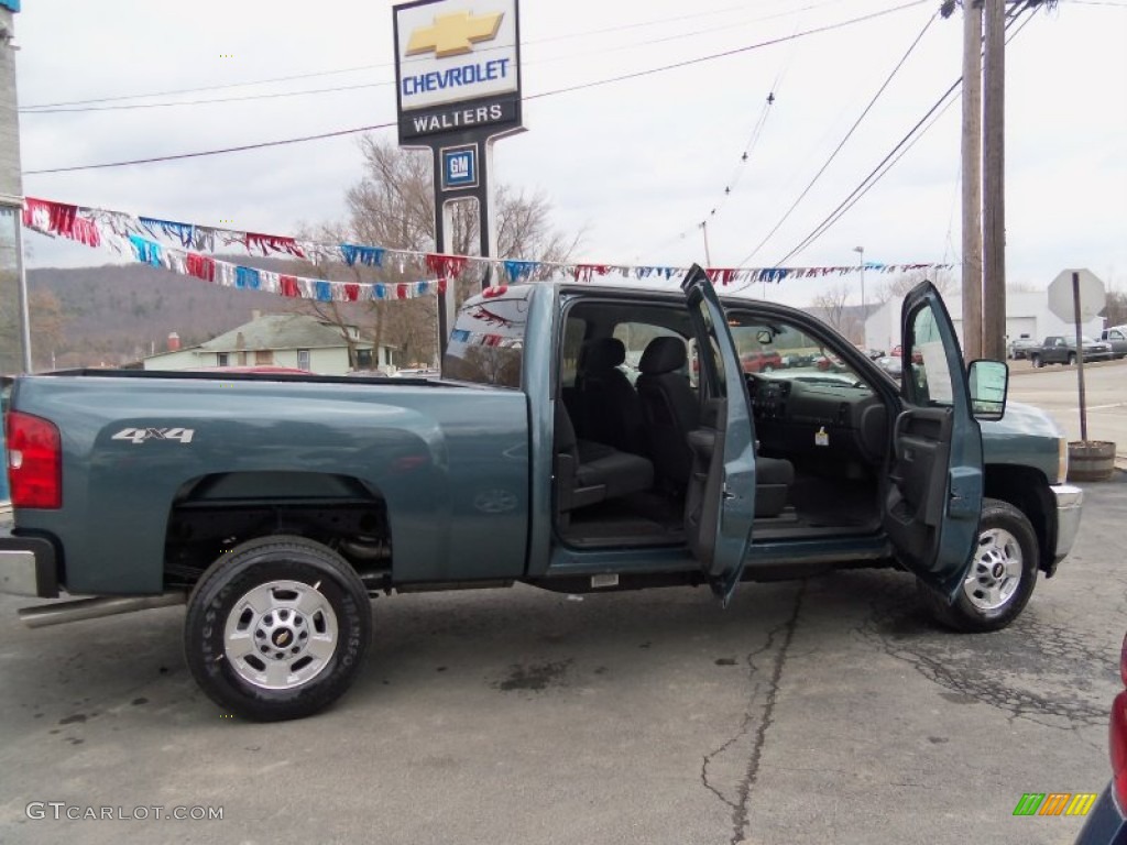 2012 Silverado 2500HD LT Crew Cab 4x4 - Blue Granite Metallic / Ebony photo #7