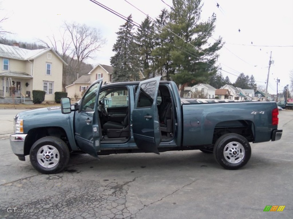 2012 Silverado 2500HD LT Crew Cab 4x4 - Blue Granite Metallic / Ebony photo #8