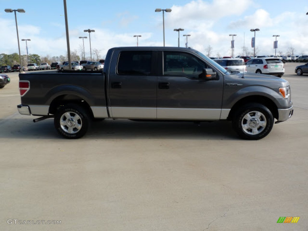 2010 F150 XLT SuperCrew - Sterling Grey Metallic / Medium Stone photo #2