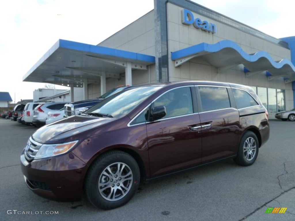 2012 Odyssey EX - Dark Cherry Pearl II / Beige photo #1