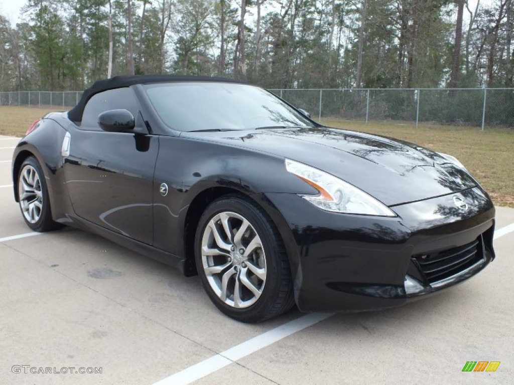 2010 370Z Touring Roadster - Magnetic Black / Black Leather photo #1