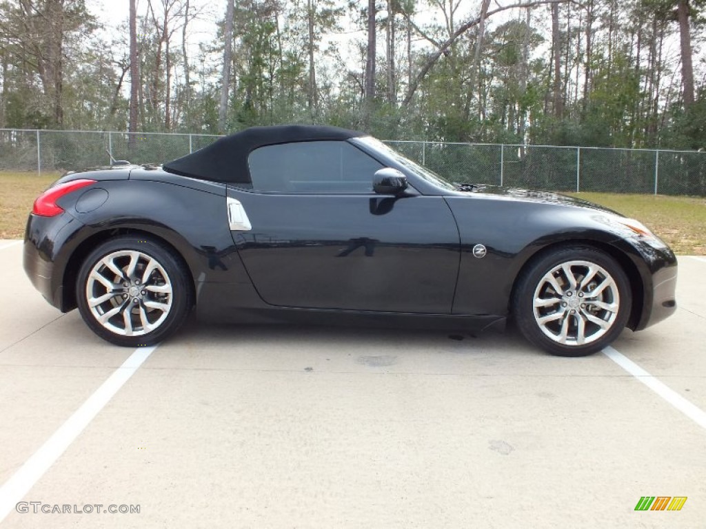 2010 370Z Touring Roadster - Magnetic Black / Black Leather photo #2