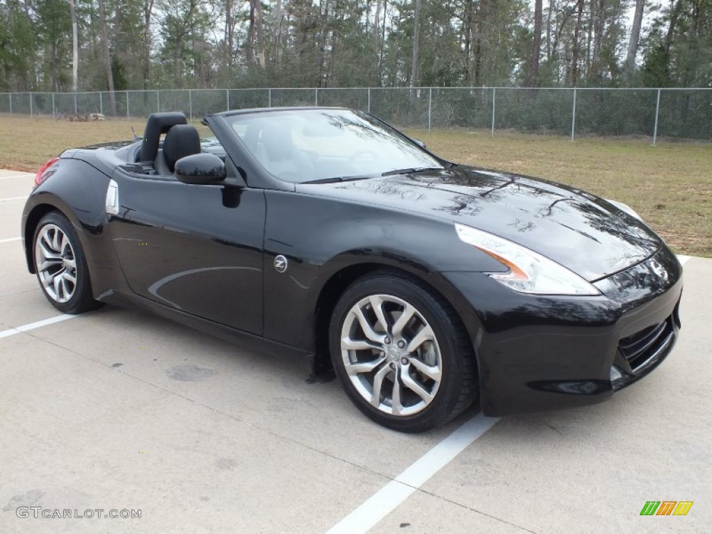 2010 370Z Touring Roadster - Magnetic Black / Black Leather photo #4