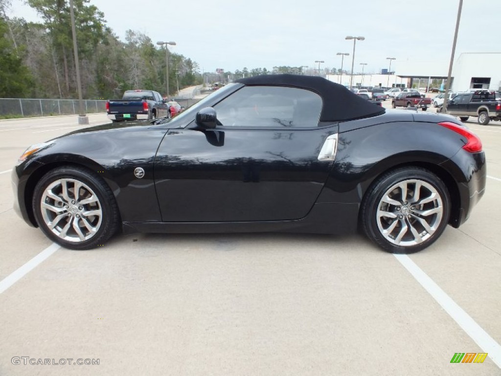 2010 370Z Touring Roadster - Magnetic Black / Black Leather photo #8