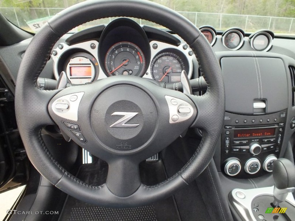 2010 370Z Touring Roadster - Magnetic Black / Black Leather photo #20