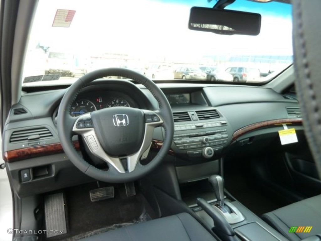 2012 Honda Accord Crosstour EX-L 4WD Black Dashboard Photo #61131452