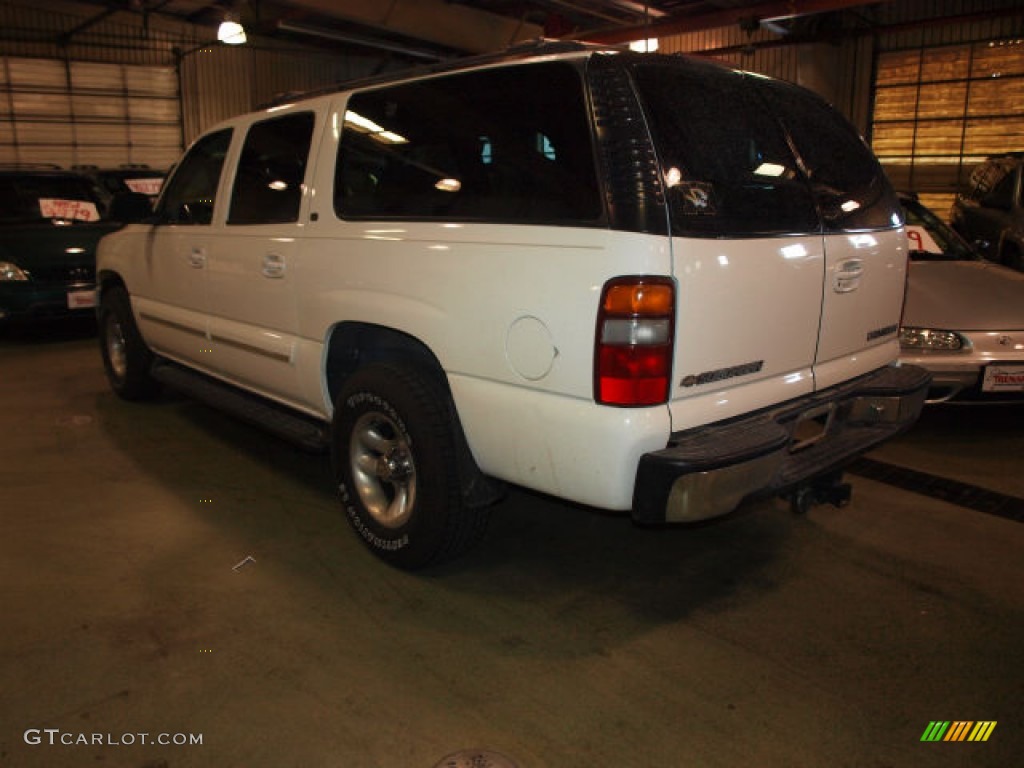 2001 Suburban 1500 LT 4x4 - Summit White / Light Gray/Neutral photo #2