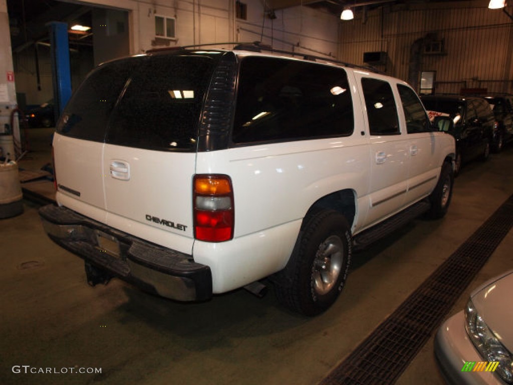 2001 Suburban 1500 LT 4x4 - Summit White / Light Gray/Neutral photo #3