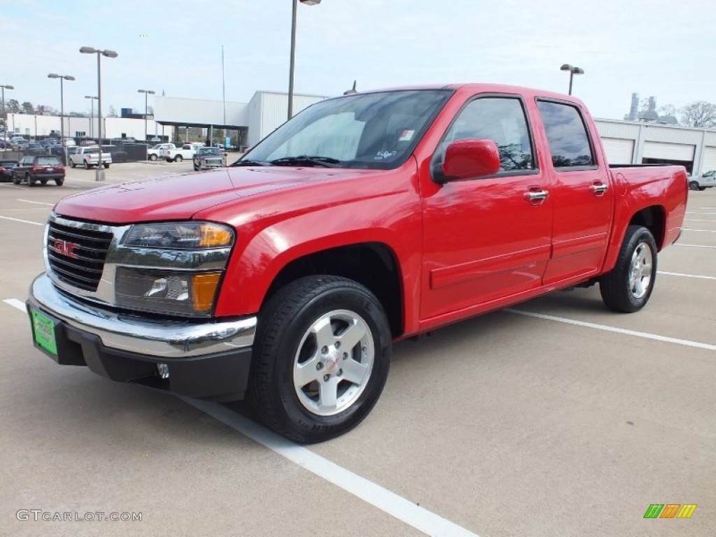 Fire Red 2010 GMC Canyon SLE Crew Cab Exterior Photo #61133213