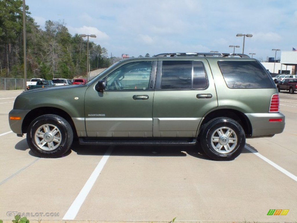 Estate Green Metallic 2002 Mercury Mountaineer Standard Mountaineer Model Exterior Photo #61135181