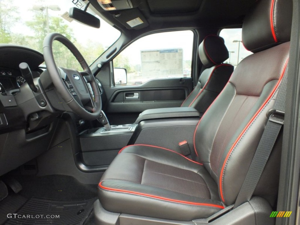 FX Sport Appearance Black/Red Interior 2012 Ford F150 FX4 SuperCrew 4x4 Photo #61136894