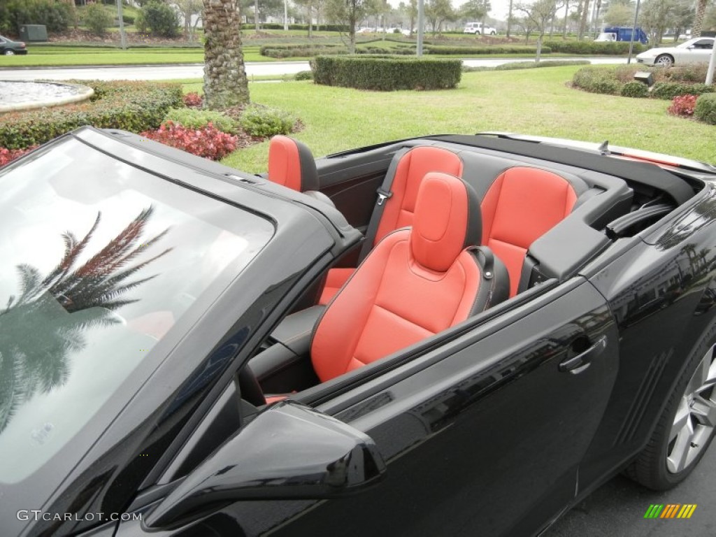 2012 Camaro LT/RS Convertible - Black / Inferno Orange/Black photo #10