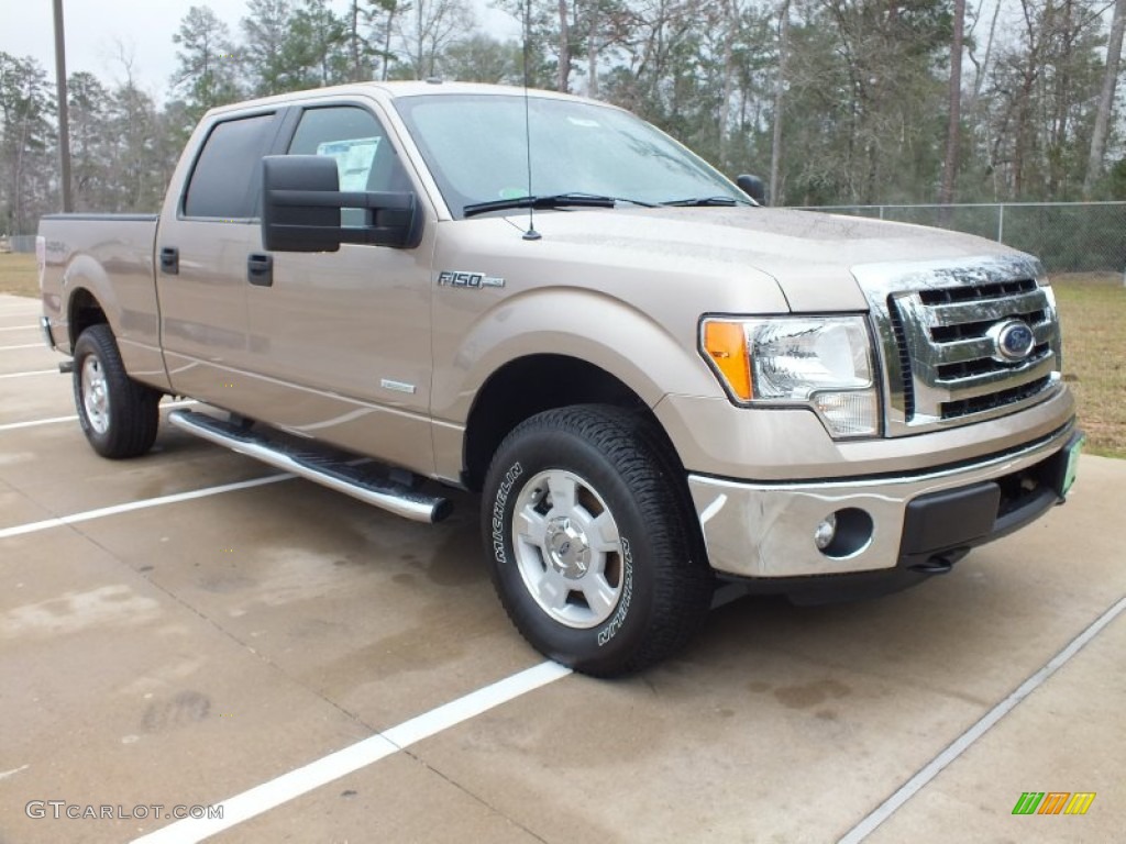 2012 F150 XLT SuperCrew 4x4 - Pale Adobe Metallic / Pale Adobe photo #1