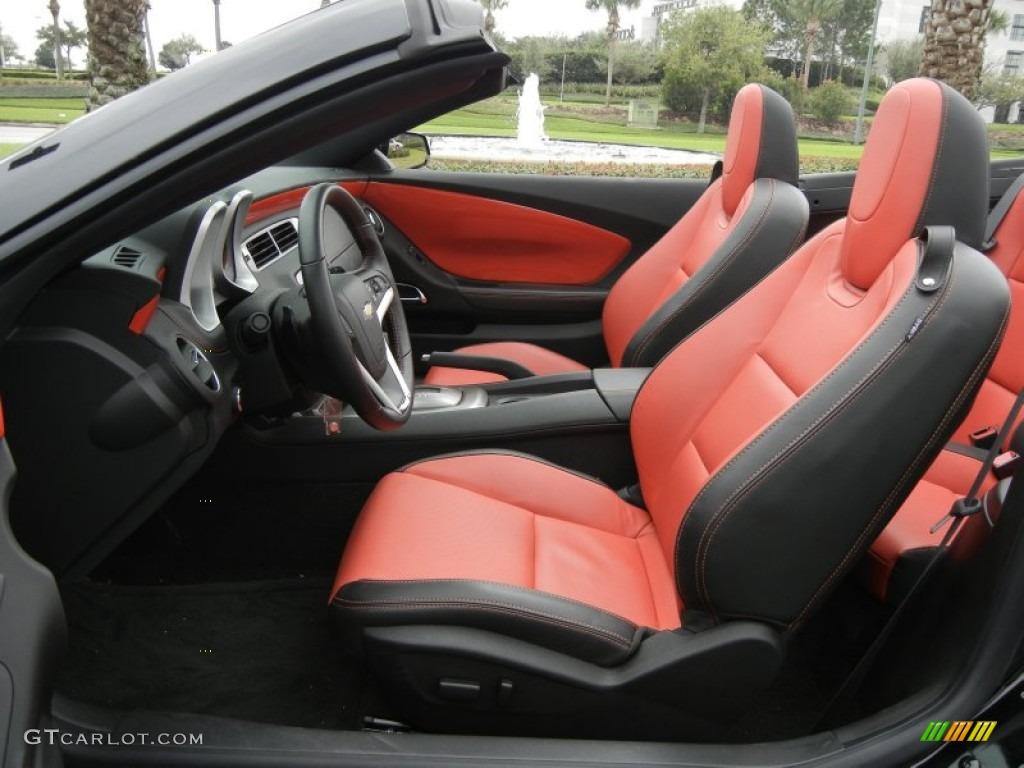 Inferno Orange/Black Interior 2012 Chevrolet Camaro LT/RS Convertible Photo #61137122