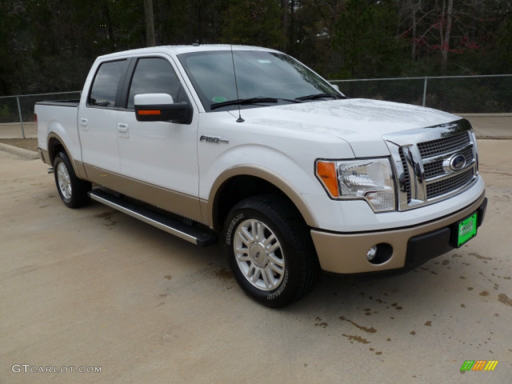 2012 F150 Lariat SuperCrew - Oxford White / Pale Adobe photo #1