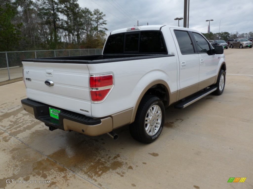 2012 F150 Lariat SuperCrew - Oxford White / Pale Adobe photo #3