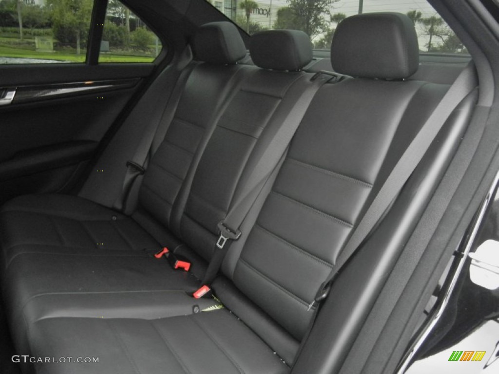 Black Interior 2010 Mercedes-Benz C 63 AMG Photo #61137422