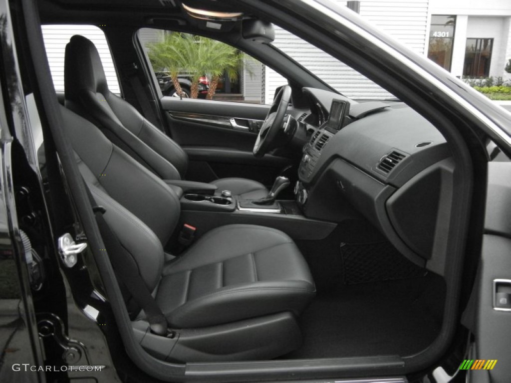 Black Interior 2010 Mercedes-Benz C 63 AMG Photo #61137431