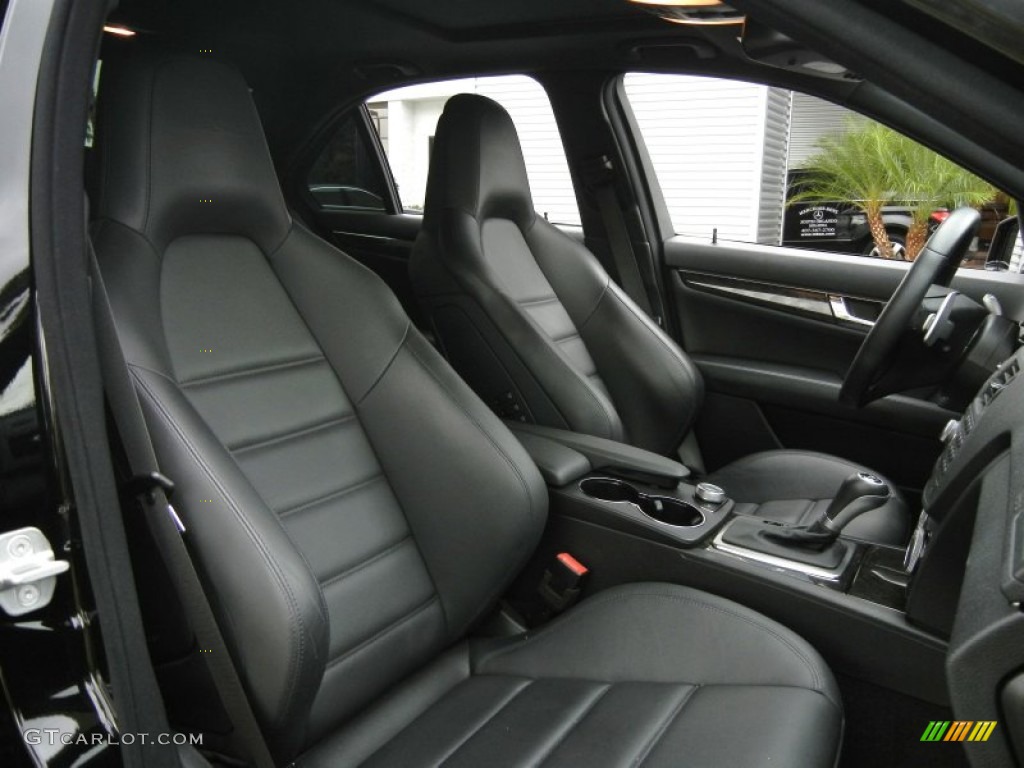 Black Interior 2010 Mercedes-Benz C 63 AMG Photo #61137440