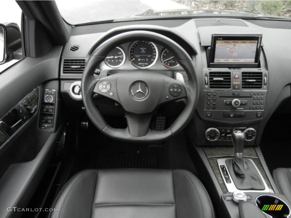 2010 Mercedes-Benz C 63 AMG Black Dashboard Photo #61137464