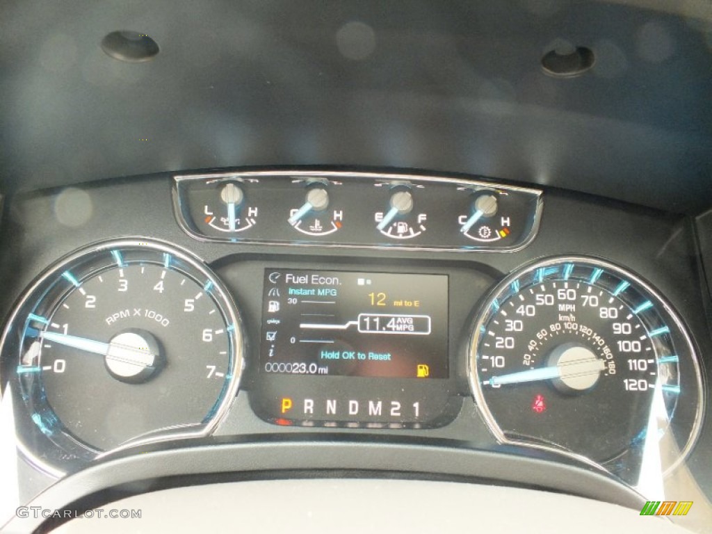 2012 Ford F150 Lariat SuperCrew Gauges Photo #61137575