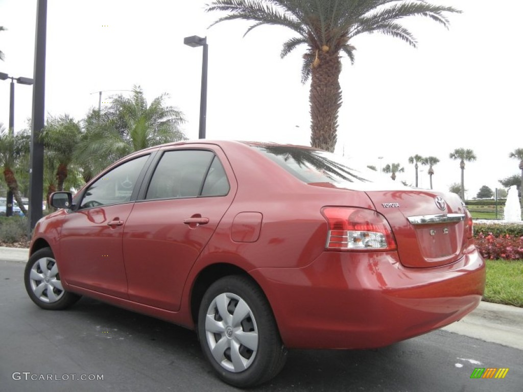 Barcelona Red Pearl 2008 Toyota Yaris Sedan Exterior Photo #61137626