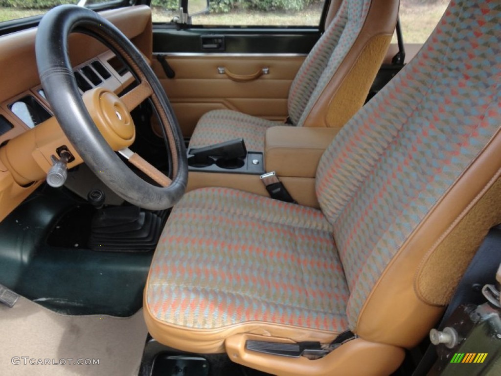 1995 Wrangler S 4x4 - Moss Green Pearl / Spice Beige photo #4