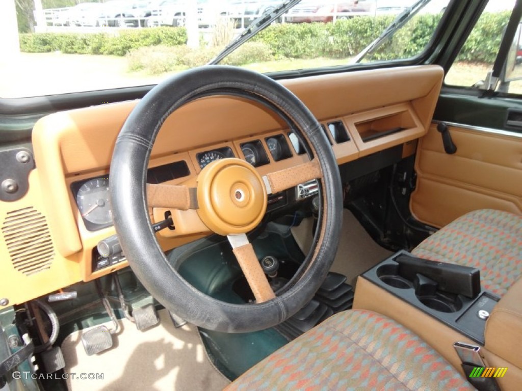 1995 Wrangler S 4x4 - Moss Green Pearl / Spice Beige photo #6