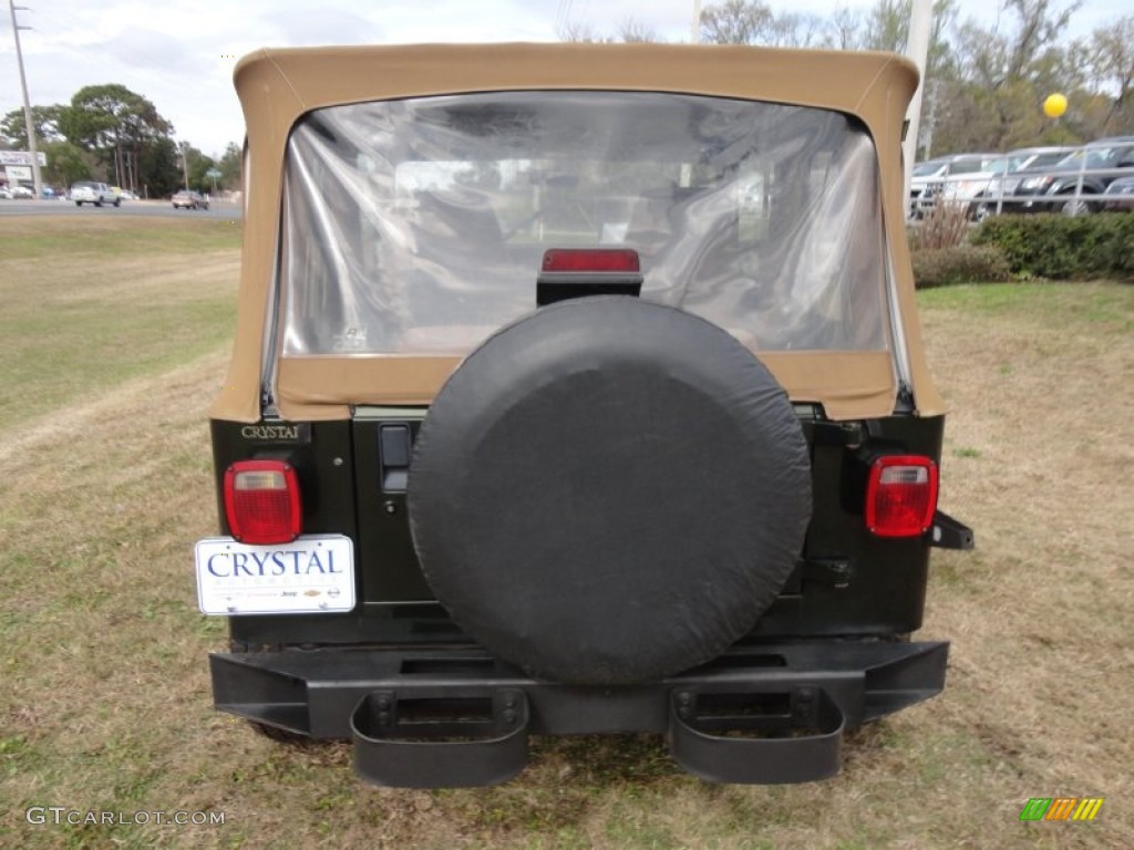 1995 Wrangler S 4x4 - Moss Green Pearl / Spice Beige photo #7