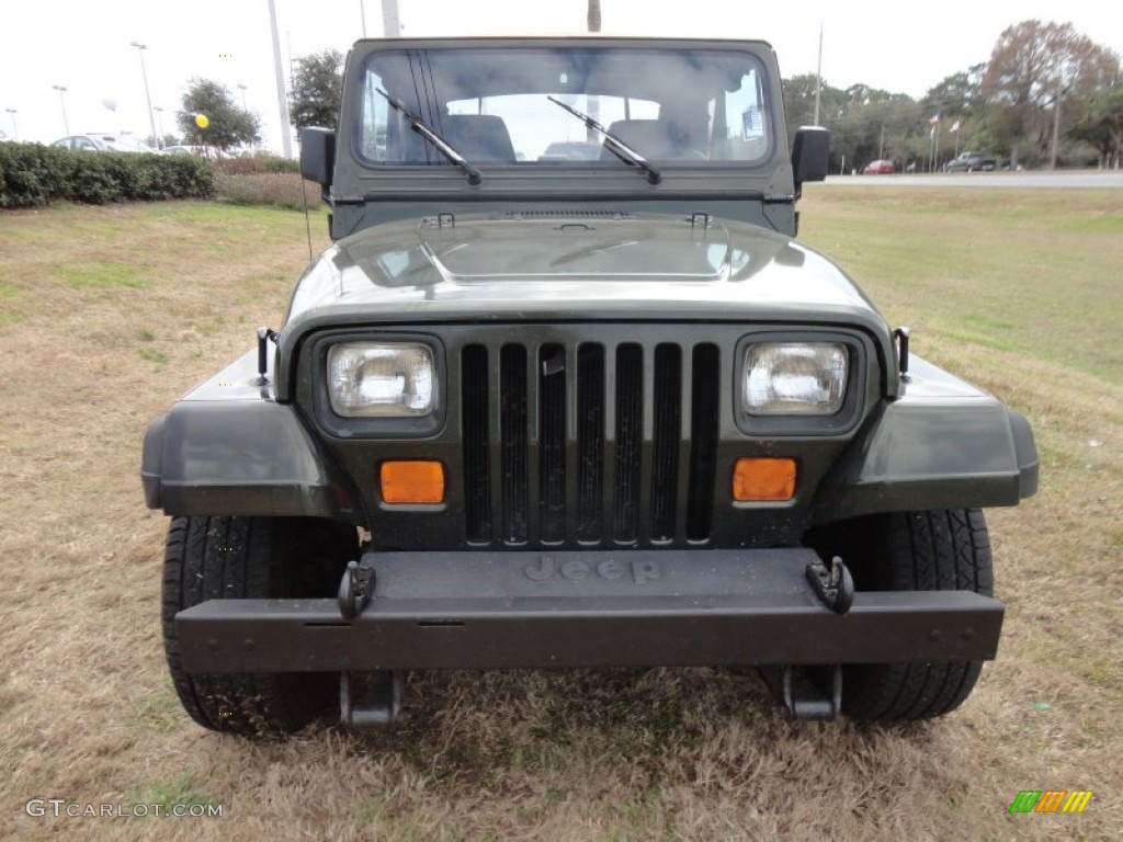 1995 Wrangler S 4x4 - Moss Green Pearl / Spice Beige photo #13