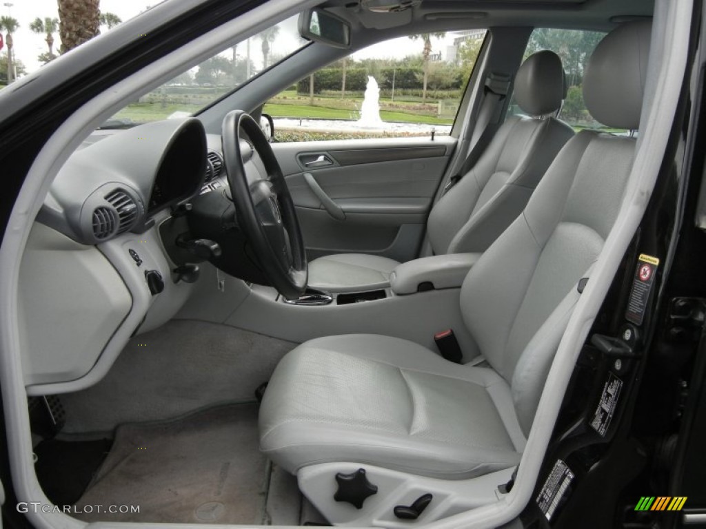 Ash Grey Interior 2004 Mercedes-Benz C 230 Kompressor Sedan Photo #61137845