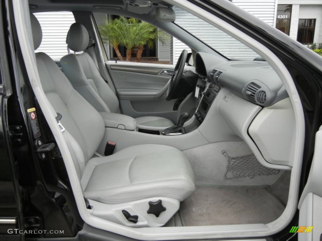 Ash Grey Interior 2004 Mercedes-Benz C 230 Kompressor Sedan Photo #61137881